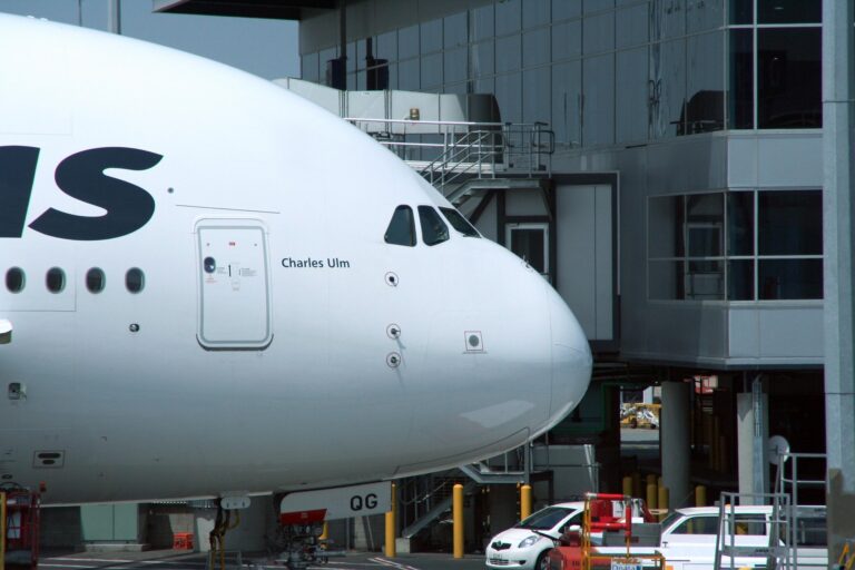 Qantas aeroplane in UK